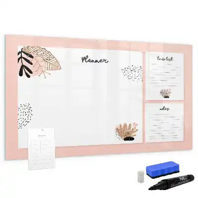 Quadro magnético para escrever notas de planner