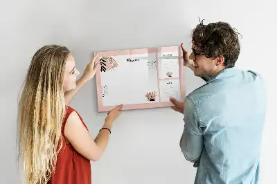 Quadro magnético para escrever notas de planner