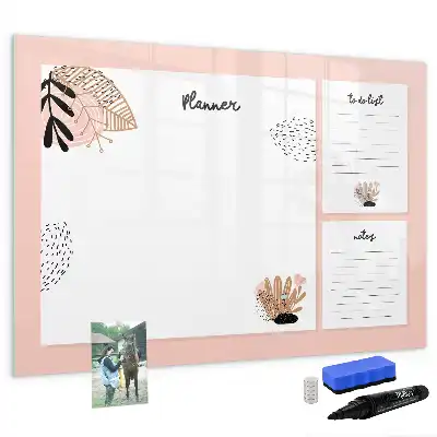 Quadro magnético para escrever notas de planner