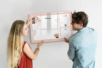 Quadro magnético para escrever notas de planner