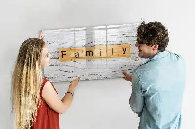 Quadro magnético para desenhar tema família