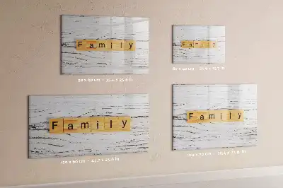 Quadro magnético para desenhar tema família
