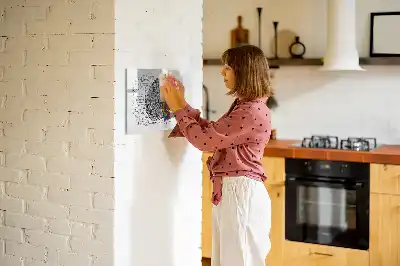 Quadro magnético para desenho tema abstração de cérebro