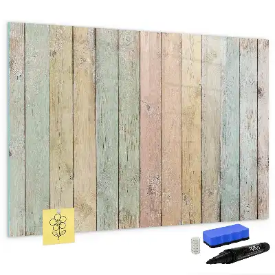 Quadro magnético para desenhar com tábuas coloridas
