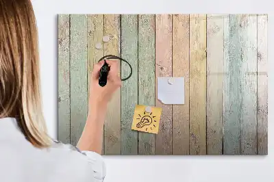Quadro magnético para desenhar com tábuas coloridas