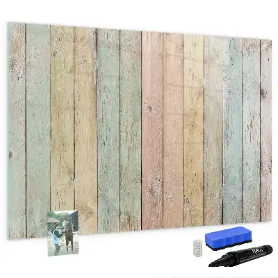Quadro magnético para desenhar com tábuas coloridas