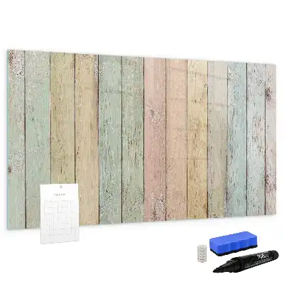 Quadro magnético para desenhar com tábuas coloridas