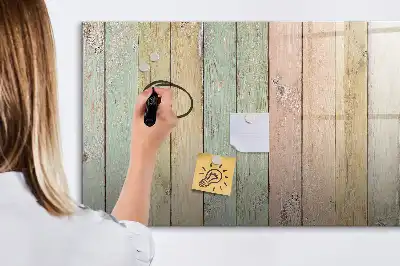 Quadro magnético para desenhar com tábuas coloridas