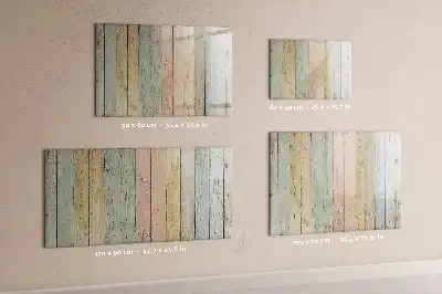 Quadro magnético para desenhar com tábuas coloridas