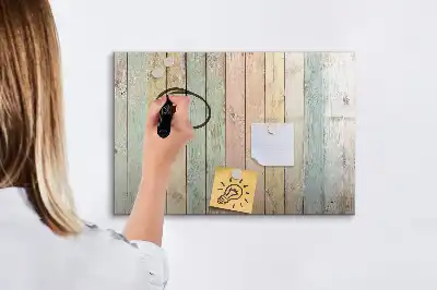 Quadro magnético para desenhar com tábuas coloridas