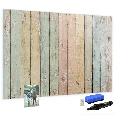 Quadro magnético para desenhar com tábuas coloridas