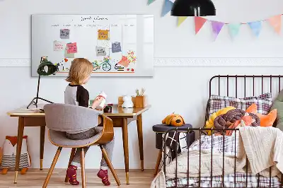 Quadro magnético para escrever planner semanal