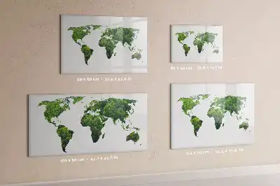 Mapa-múndi ecológico quadro magnético para desenhar
