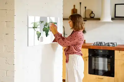 Mapa-múndi ecológico quadro magnético para desenhar