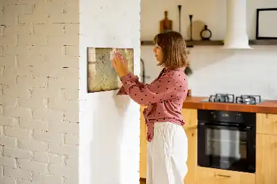 Mapa-múndi antigo quadro magnético para desenhar