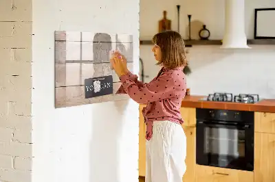 Quadro magnético para desenhar com a frase você consegue