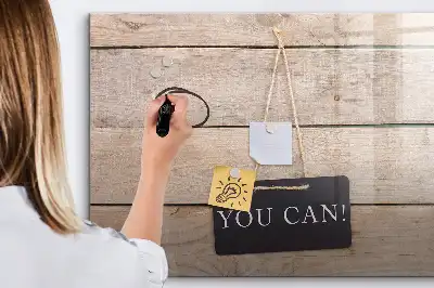 Quadro magnético para desenhar com a frase você consegue