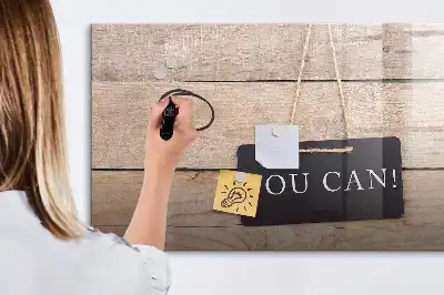 Quadro magnético para desenhar com a frase você consegue