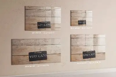 Quadro magnético para desenhar com a frase você consegue