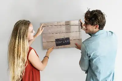 Quadro magnético para desenhar com a frase você consegue