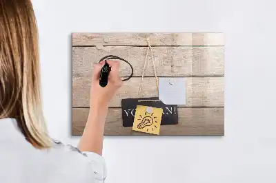 Quadro magnético para desenhar com a frase você consegue