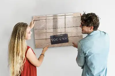 Quadro magnético para desenhar com a frase você consegue
