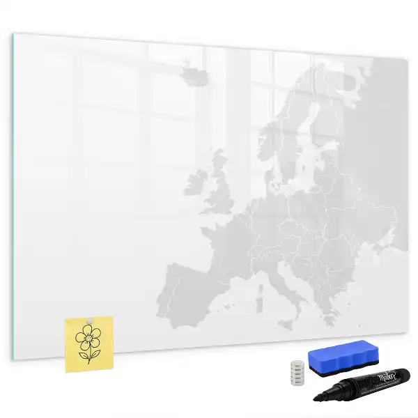 Mapa da Europa quadro magnético para desenhar