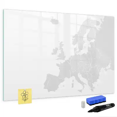 Mapa da Europa quadro magnético para desenhar