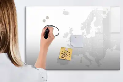 Mapa da Europa quadro magnético para desenhar