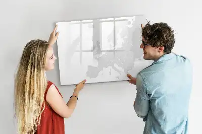 Mapa da Europa quadro magnético para desenhar