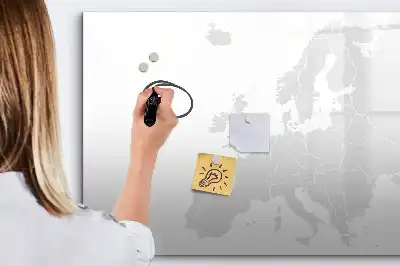 Mapa da Europa quadro magnético para desenhar