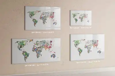 Mapa da Europa quadro magnético para desenhar