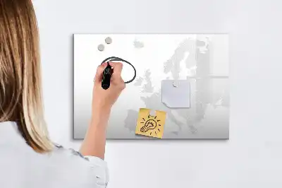 Mapa da Europa quadro magnético para desenhar