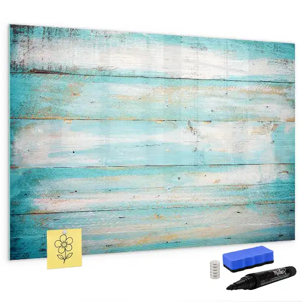Quadro magnético para escrever tábuas azuis