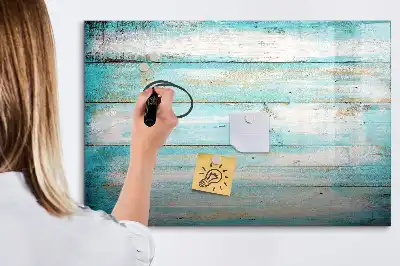 Quadro magnético para escrever tábuas azuis