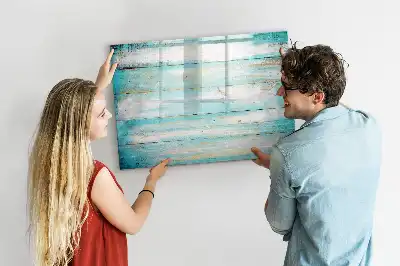 Quadro magnético para escrever tábuas azuis