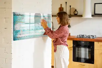 Quadro magnético para escrever tábuas azuis