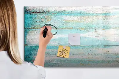 Quadro magnético para escrever tábuas azuis