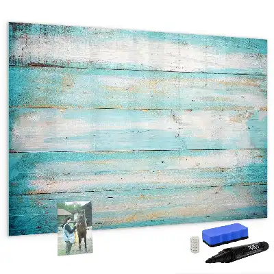 Quadro magnético para escrever tábuas azuis