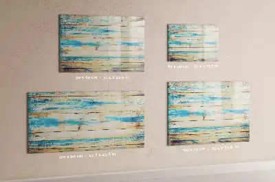 Quadro magnético para desenhar com acabamento em madeira arranhada