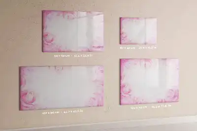 Quadro magnético para desenho estampa de abstração de rosas