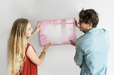 Quadro magnético para desenho estampa de abstração de rosas