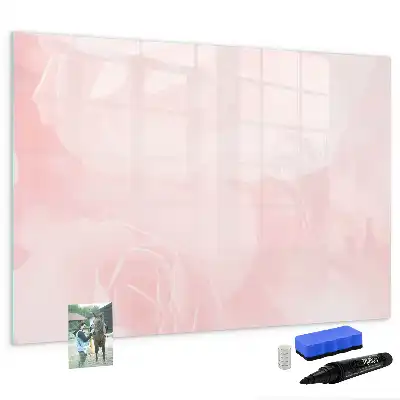 Quadro magnético para escrever estampa de rosas abertas