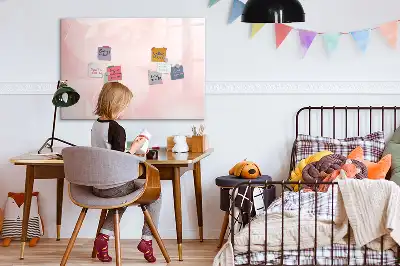 Quadro magnético para escrever estampa de rosas abertas