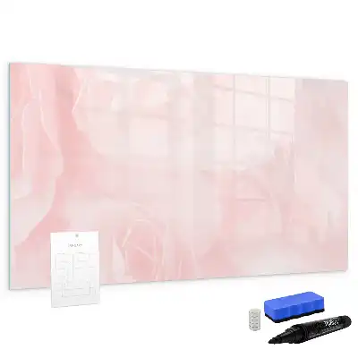 Quadro magnético para escrever estampa de rosas abertas