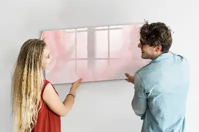 Quadro magnético para escrever estampa de rosas abertas