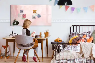 Quadro magnético para escrever estampa de rosas abertas