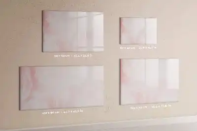 Quadro magnético para escrever estampa de rosas abertas