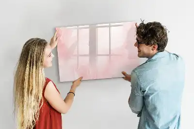 Quadro magnético para escrever estampa de rosas abertas
