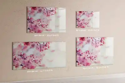 Quadro magnético para desenhar tema flores de primavera